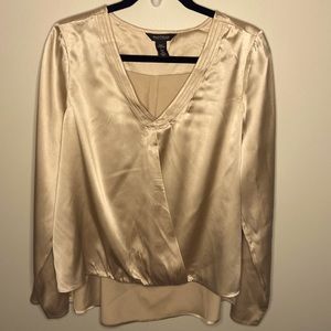 Women silk blouse. White House and Black Market. Size L